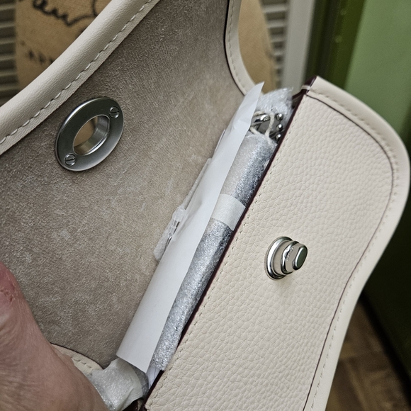 SOLD Coachtopia Cream Leather Mini Wavy Dinky Handbag by Coach - Picture 14 of 16